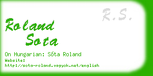 roland sota business card